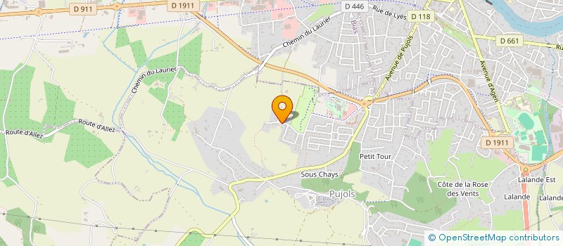 localisation de l'entreprise SCI L&B  PUJOLS