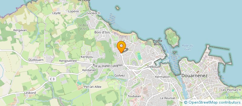 localisation de l'entreprise SCI L.B.B.  DOUARNENEZ