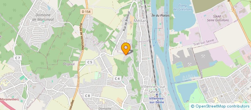 localisation de l'entreprise SCI. L.B.B.  VILLENNES-SUR-SEINE