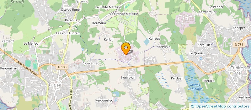 localisation de l'entreprise SCI L.B.C.  CARNAC