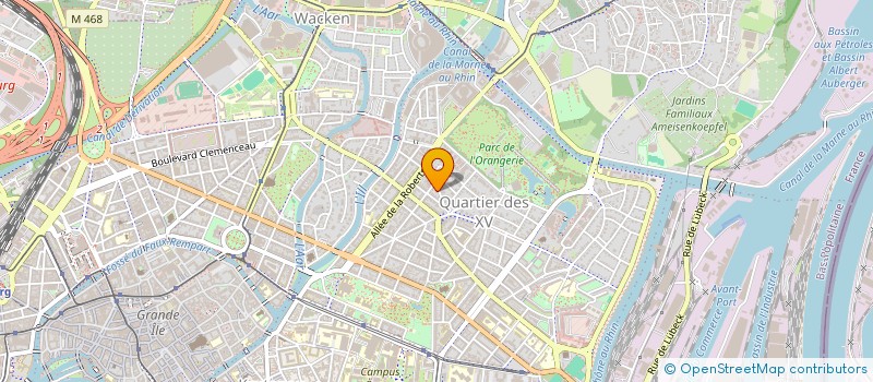 localisation de l'entreprise SCI L&B INVEST à STRASBOURG
