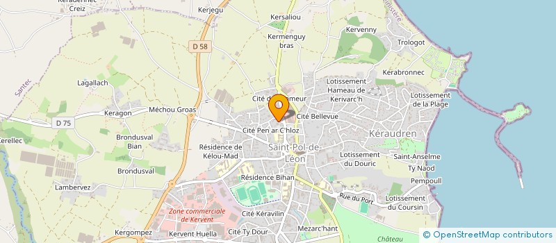 localisation de l'entreprise SCI L.B.K.  SAINT-POL-DE-LEON