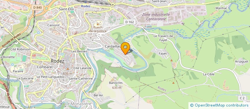 localisation de l'entreprise SCI L.B. LE SALAYROU  RODEZ