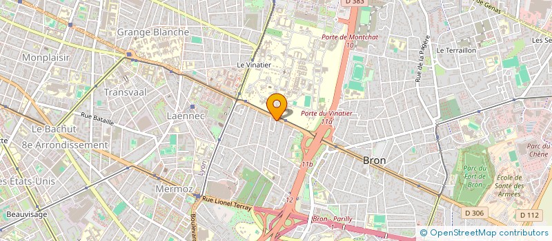 localisation de l'entreprise SCI L-BRON  BRON