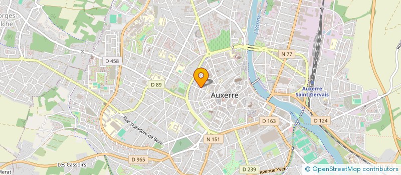 localisation de l'entreprise SCI L.C.B. à AUXERRE