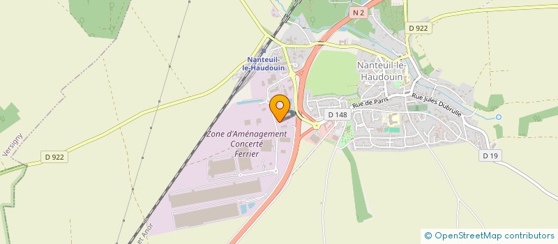 localisation de l'entreprise SCI L.C.B.  NANTEUIL-LE-HAUDOUIN