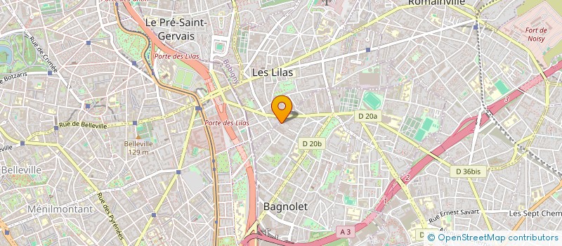 localisation de l'entreprise SCI L.C.D. à BAGNOLET