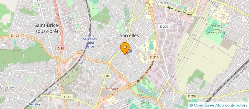 localisation de l'entreprise SCI L.C.D. 95  SARCELLES