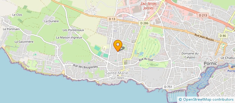 localisation de l'entreprise SCI L.C.E. ENVIRONNEMENT  PORNIC