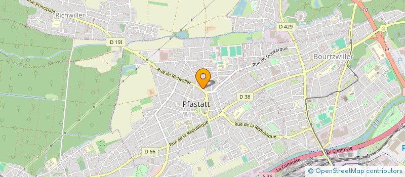 localisation de l'entreprise SCI L.C.F.  PFASTATT