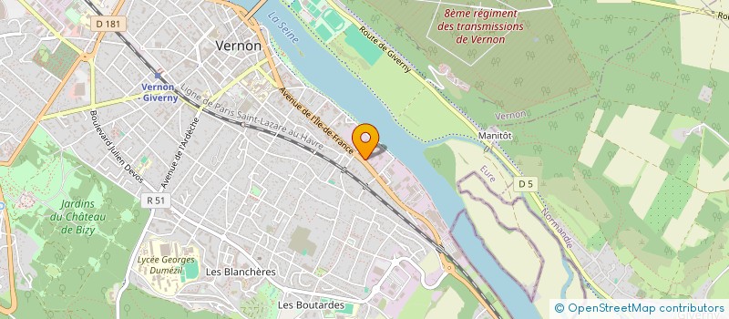 localisation de l'entreprise SCI L.C.J  VERNON