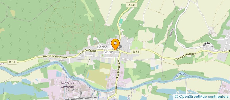 localisation de l'entreprise SCI L.C.K.L  BERNEUIL-SUR-AISNE