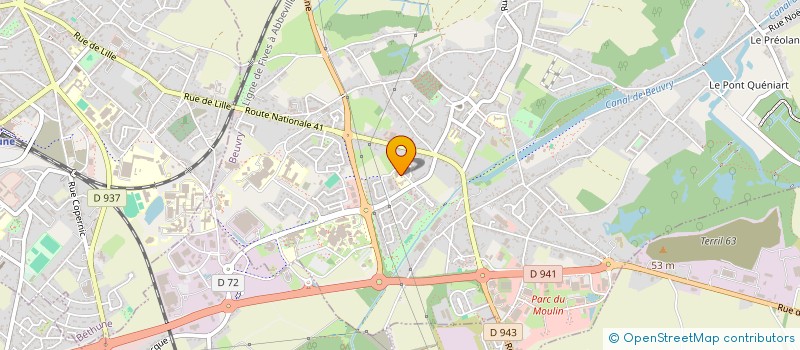 localisation de l'entreprise SCI L.C.L  BEUVRY