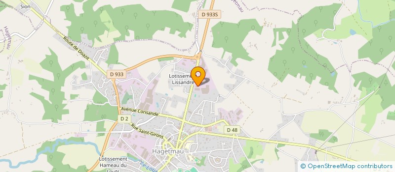 localisation de l'entreprise SCI L.C.M  HAGETMAU