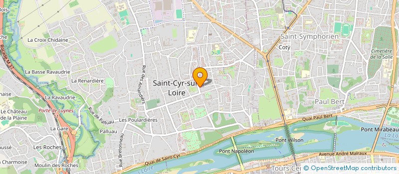 localisation de l'entreprise SCI L.C.P.  SAINT-CYR-SUR-LOIRE