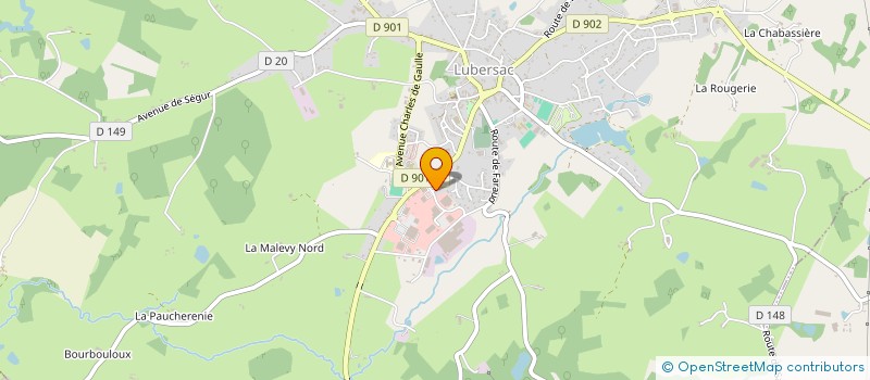 localisation de l'entreprise SCI L C S  LUBERSAC