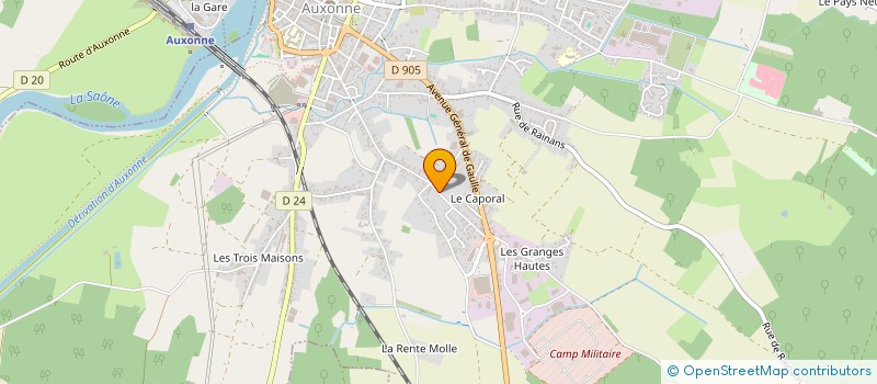 localisation de l'entreprise SCI L.C.S.V  AUXONNE