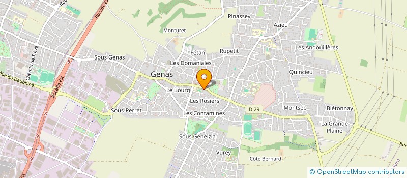 localisation de l'entreprise SCI-L CHARNI CLEMARES GENAS  GENAS