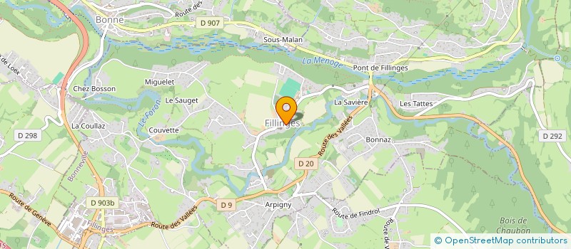 localisation de l'entreprise SCI L'CORTIL A FONFON à VILLE-EN-SALLAZ