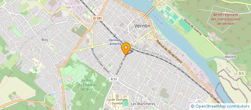 localisation de l'entreprise SCI L COUETTES  VERNON