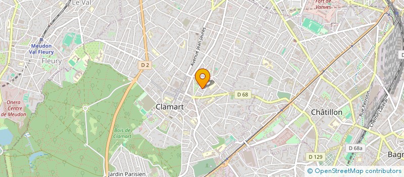 localisation de l'entreprise SCI L.D.  CLAMART