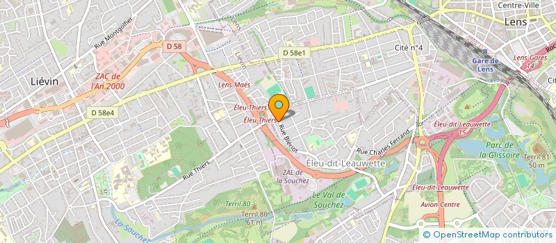 localisation de l'entreprise SCI L.D  LENS