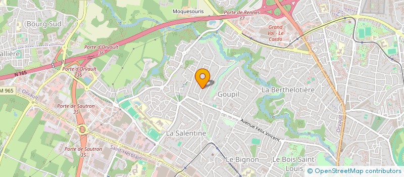 localisation de l'entreprise SCI L.D à ORVAULT