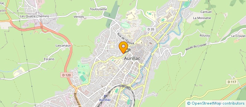 localisation de l'entreprise SCI L.D. à AURILLAC