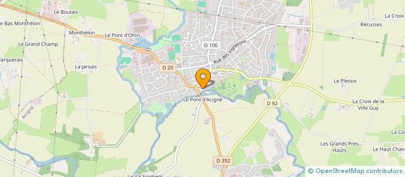 localisation de l'entreprise SCI L.D.  ACIGNE