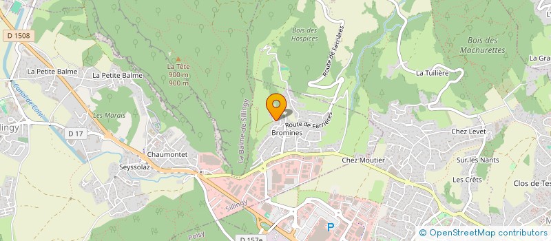 localisation de l'entreprise SCI L.D.C.  SILLINGY