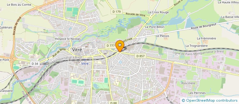 localisation de l'entreprise SCI L.D.G.  VITRE