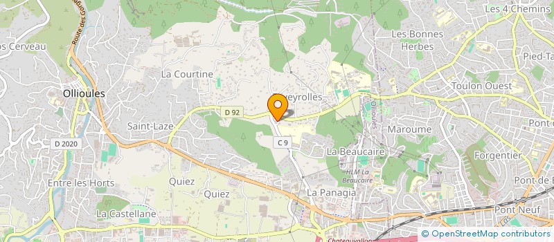 localisation de l'entreprise SCI L D I  OLLIOULES