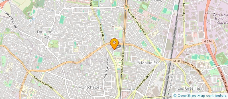 localisation de l'entreprise SCI L.D. IMMOB  DIJON
