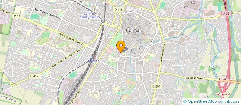 localisation de l'entreprise SCI L.D.V  COLMAR