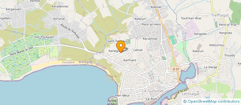 localisation de l'entreprise SCI L.E.N.C  GUILVINEC