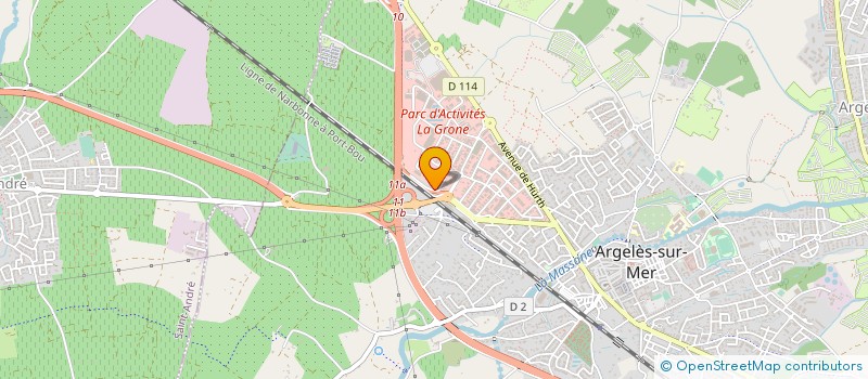 localisation de l'entreprise SCI L.E.O à ARGELES-SUR-MER