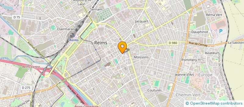 localisation de l'entreprise SCI L.E.W.  REIMS