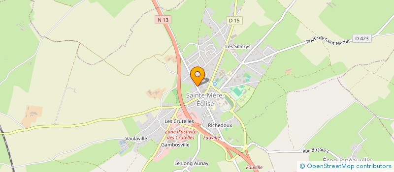 localisation de l'entreprise SCI L'EATCQ  SAINTE-MERE-EGLISE