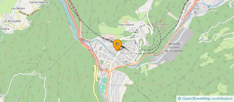 localisation de l'entreprise SCI L'EAU FOLLE  MOUTIERS