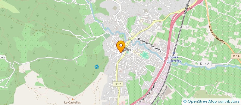 localisation de l'entreprise SCI L'EAU VIVE à CUERS