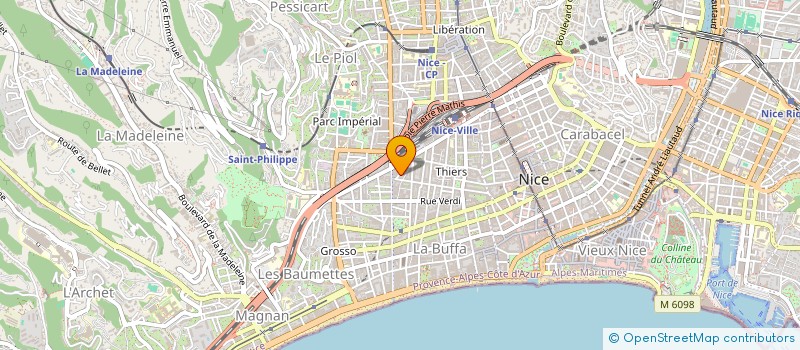 localisation de l'entreprise SCI L'EAU VIVE à NICE