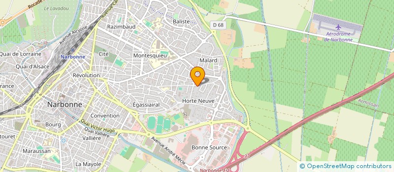 localisation de l'entreprise SCI L'EAU VIVE  NARBONNE