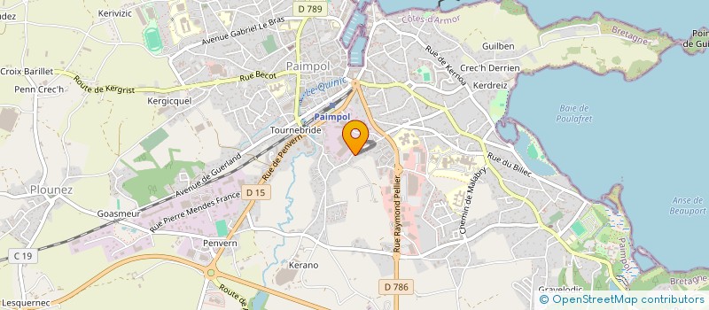 localisation de l'entreprise SCI L'EAU VIVE  PAIMPOL