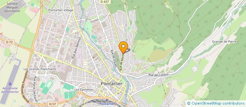 localisation de l'entreprise SCI L'EBEN  PONTARLIER