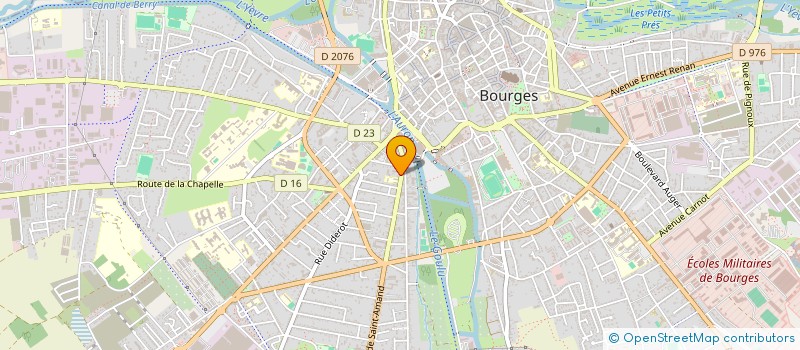 localisation de l'entreprise SCI L EBENE  BOURGES