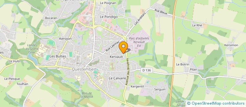 localisation de l'entreprise SCI L'EBENE à QUESTEMBERT