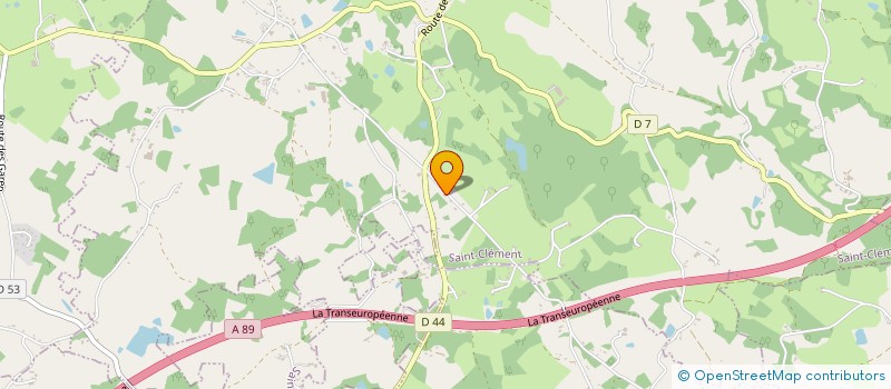 localisation de l'entreprise SCI L EBENISTERIE DES POUGES  SAINT-CLEMENT