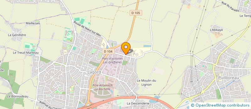 localisation de l'entreprise SCI L' EBLERES  LAGORD