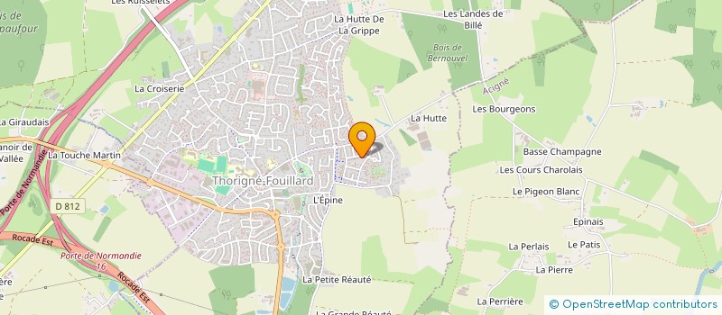 localisation de l'entreprise SCI L'ECARTELEE  THORIGNE-FOUILLARD