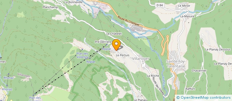 localisation de l'entreprise SCI L ECHAILLON  SAINTE-FOY-TARENTAISE